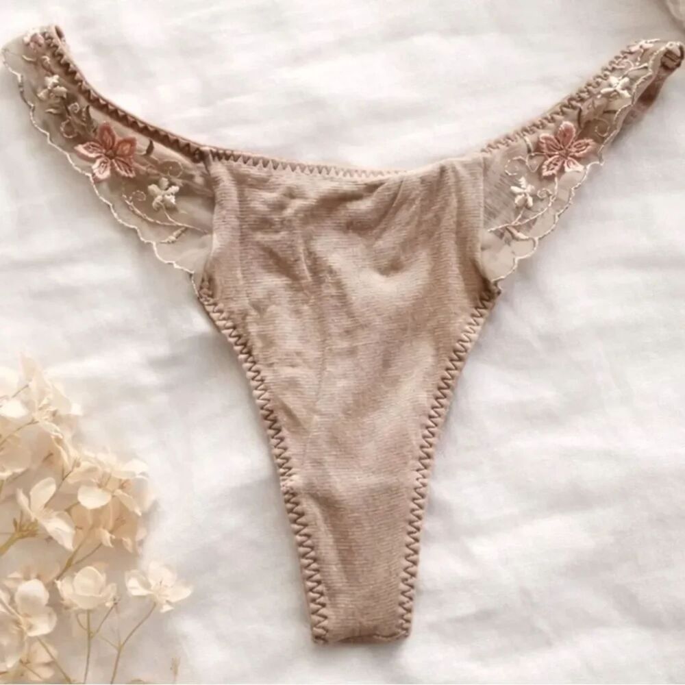 Vintage Y2K OnGossamer Thong Coquette Style On Gossamer NWT Cottagecore Size S/M